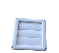 RichVibe Housse de ventilation pour mur extérieur de 10,2 à 15,2 cm, grille d'aération blanche avec design à 3 rabats pour éviter les animaux et les oiseaux, pour hotte d'aération en polypropylène