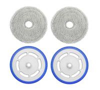 RichVibe Kit d'accessoires pour MINI, support de balai et chiffon en microfibre, installation, coussinets lavables et réutilisables, 4 pièces