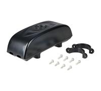 RichVibe Kit de conversion pour vélo électrique - Boîtier en plastique noir - 16,5 x 5,8 x 5,4 cm et 20 x 7,2 x 6,5 cm - Avec clips de fixation et vis