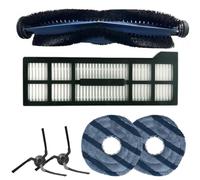 RichVibe Kit de pièces de rechange pour Eufy X10 Pro pour Omni: brosse à rouleau, brosses latérales, filtre, serpillère