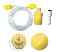 RichVibe Kit de raccords de tuyau pour nettoyeur vapeur Karcher Puzzi 8/1 10/1 avec tuyau d'eau de 2,5 m pour usage domestique professionnel