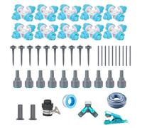 RichVibe Kit d'irrigation goutte à goutte pour jardin, système d'arrosage automatique avec arroseurs amovibles, entretien efficace des plantes, plates-bandes, pots, serre, 1 lot (B)