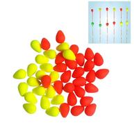 RichVibe Lot de 10/50/100 perles indicatrices à pointe flottante de 6,8 mm avec trou de 1 mm, haute visibilité pour rouge/jaune, 10/50/100 pièces