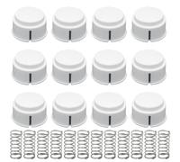 RichVibe Lot de 12 pièces de refroidisseur pour bouton et ressort de rechange pour Igloo, compatible avec les modèles Mini 43582 43400 13054, pièces de réparation en plastique et métal