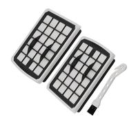 RichVibe Lot de 2 filtres de rechange pour aspirateurs Eureka NF Apollo avec brosse de nettoyage, sans sac, type bidon, plastique + papier filtre, pour Eureka Apollo pour un nettoyage efficace de la