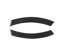 RichVibe Lot de 2 garnitures de passage de roue en fibre de carbone - Panneaux décoratifs pour sortie d'air latérale arrière - Autocollants anti-collision - Noir