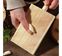 RichVibe Lot de 2 planches à rouler en bois pour pâtes Cavatelli faites maison, 21,5 x 8,5 cm, pour raviolis et tagliatelles faites à la main