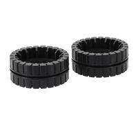 RichVibe Lot de 2 pneus de roue de rechange antidérapants en caoutchouc de qualité supérieure conçus pour iRobot Braava Jet M6 6110 6012 6112 6113, faciles à installer, noir