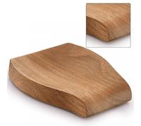 RichVibe Lot de 2 repose-cuillères en bois naturel avec design en forme de cuillère, facile à nettoyer, cuillères et louches