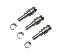 RichVibe Lot de 3 tiges de raccord de tuyau 4.443-019.0 pour Karcher Puzzi 100, 200, 300, 400 8/1 - Pièce de rechange en acier inoxydable 304