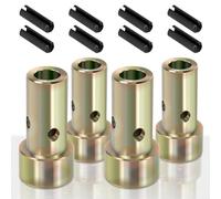 RichVibe Lot de 4 bagues d'adaptation d'attelage rapide pour tracteurs à 3 points de catégorie I faciles à installer en métal plaqué zinc