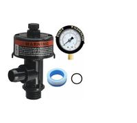 RichVibe Manomètre de filtre de piscine et soupape de décharge d'air manuelle pour kit de remplacement pour PENTAIR 0-60 PSI avec joint torique et ruban d'étanchéité