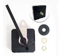 RichVibe Mécanisme d'horloge à quartz avec aiguilles et fixations, cadrans jusqu'à 9 mm d'épaisseur, longueur de la tige 16,8 mm, filetage doré 11,7 mm, 55 x 55 x 16 mm, noir