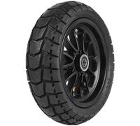 RichVibe Moyeu de roue arrière pour scooter électrique Kukirin A1 avec pneu 10 x 2,75-6,5, roulements 6001RS, ABS résistant à l'usure et alliage d'aluminium, noir