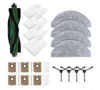 RichVibe Pièces de rechange pour aspirateur 7490 avec brosse principale, 4 filtres, 4 serpillères, 4 brosses latérales et 6 sacs à poussière