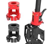 RichVibe Pince pliante pour scooter électrique/pour Pro/Pro2, support de verrouillage de tige en alliage d'aluminium avec accessoires de montage, noir/rouge