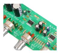 RichVibe Préamplificateur audio avec contrôle de tonalité, basse, médium, aigus et réglage de l'équilibre, kit PCB à 5 canaux à monter soi-même, AC pour double 12 V-15 V, vert