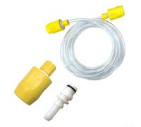 RichVibe Raccord de tuyau de rechange pour Karcher pour nettoyeur vapeur Puzzi 8/1 et 10/1 avec 1 connecteur jaune, 1 raccord mamelon, tuyau d'eau de 2,5 m