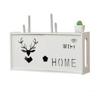 RichVibe Rack WiFi mural efficace pour routeurs, excellente dissipation de la chaleur et forte capacité de charge pour un usage domestique (A)