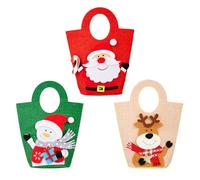 RichVibe Sac fourre-tout créatif de Noël pour cadeaux de Père Noël et bonbons pour enfants