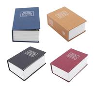 RichVibe Secret Book Coffre-fort avec serrure à combinaison pour ranger des bijoux et un design compact et discret, convient pour la maison ou le bureau, 11,5 x 8 x 4,6 cm, noir