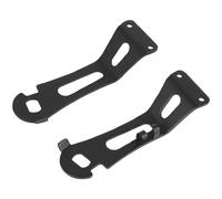 RichVibe Support de montage arrière pour scooter électrique KUKIRIN A1, support de support en fer côté gauche, pièce de rechange robuste pour assemblage de roue arrière, noir (une paire)