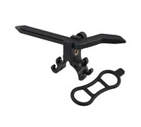 RichVibe Support de réglage de jante de vélo avec indicateur de pourcentage, ABS, alignement précis des vis pour réparation de roues avant et arrière à la maison ou sur les sentiers, noir/jaune