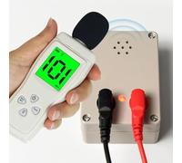 RichVibe Testeur de continuité du buzzer 9 V - Test de commutation de câble PCB, audio visuel 100 dB avec voyant lumineux, matériau ABS, blanc (modèle pour A : sans fil)