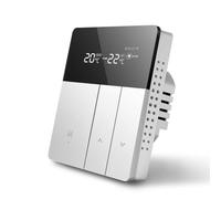 RichVibe Thermostat pour Tuya, For et HomeKit, télécommande via application, 3 A/16 A/25 A, chaudière électrique à gaz, chauffage au sol, gris argenté