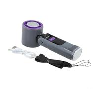 RichVibe Ventilateur portatif alimenté par USB pour les aventures en plein air, 100 options de vitesse et design compact pour une portabilité facile (noir)