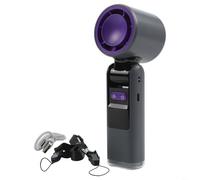 RichVibe Ventilateur portatif alimenté par USB pour les aventures en plein air, 100 options de vitesse et design compact pour un transport facile (noir)