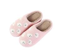 Richymfa Pantoufles d'Halloween pour Femmes Peluche, Chaussons Citrouille d'Halloween Antidérapant Coton Pantoufle Pumpkin Drôle Multiple Élégant Causal Shoes Famille Slippers Femmes Chaussures, F