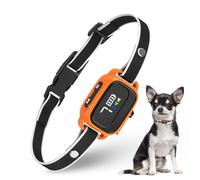 RICIVI Collier Anti Aboiement pour Petits Chiens, Anti Aboiement Chien, avec 7 Niveaux de Sensibilité, 3 Modes Ajustables Son/Vibration, IP67 Waterproof, Efficace et Humain, Orange