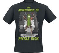 Rick And Morty - "Adventures Of Pickle Rick" T-shirt unie homme/femme HE1983 (S) (Noir)