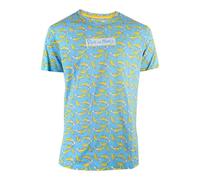 RICK AND MORTY Banane Partout T-Shirt Mâle XXL Bleu (LS658687RMT-2XL)