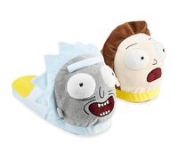 RICK AND MORTY Chaussons Homme Confortable Cadeau Drole Humoristique Rigolo Homme Ado 38-45 (Multicolore, 42-43 EU)