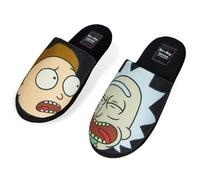 RICK AND MORTY Chaussons Homme Rigolo Chausson Drole Pantoufles Homme Fantaisie Idée Cadeau Humoristique Tailles 40-45 (Multi, 44-45 EU)