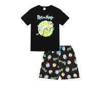 RICK AND MORTY Ensemble pyjama court pour homme, Noir , XL