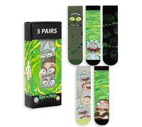 Rick And Morty Multi Character Homme 41-45 EU Chaussettes mollet Lot de 5