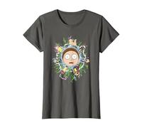 Rick and Morty Multiple Morty T-Shirt, Femme, Asphalte, 3XL