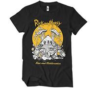 Rick and Morty Officiellement sous Licence Rest and Ricklaxation Hommes T-Shirt (Noir), XX-Large