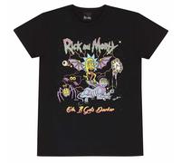 Rick And Morty - Oh It Gets Dark - tshirt - Unisex - t-shirt - XXL - G777z
