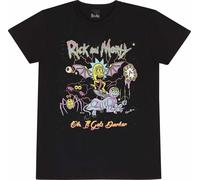 Rick And Morty - "Oh It Gets Darker" T-shirt Homme/Femme Unie HE1863 (XXL) (Noir)