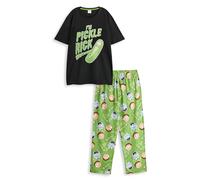 Rick and Morty Pickle Rick Black Graphic Tee | Je suis Pickle Rick T-Shirt à Manches Courtes pour Hommes | Haut de vêtements de série de Dessins animés | Produits d'émissions de télévision Classiques