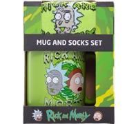 Pyramid International Ensemble tasse et chaussettes Rick and Morty - Motif amusant Rick and Morty, comprend des chaussettes confortables assorties, durables et passent au micro-ondes, excellent choix