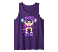 Rick and Morty Rick's Gym Débardeur, Homme, Violet, L