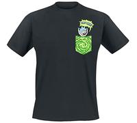 Rick and Morty Shirt, Noir, XL Hommes
