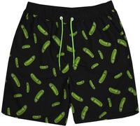 Rick And Morty - Short de bain pour homme NS6219 (S) (Noir/Vert)
