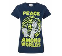 Rick And Morty - T-shirt PEACE AMONG WORLDS - Femme (NS7698)