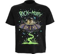 Rick and Morty Maglietta T-Shirt, Noir, XXL Homme